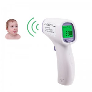 Thermomètre frontal infrarouge mesurant les modifications du corps de bébé