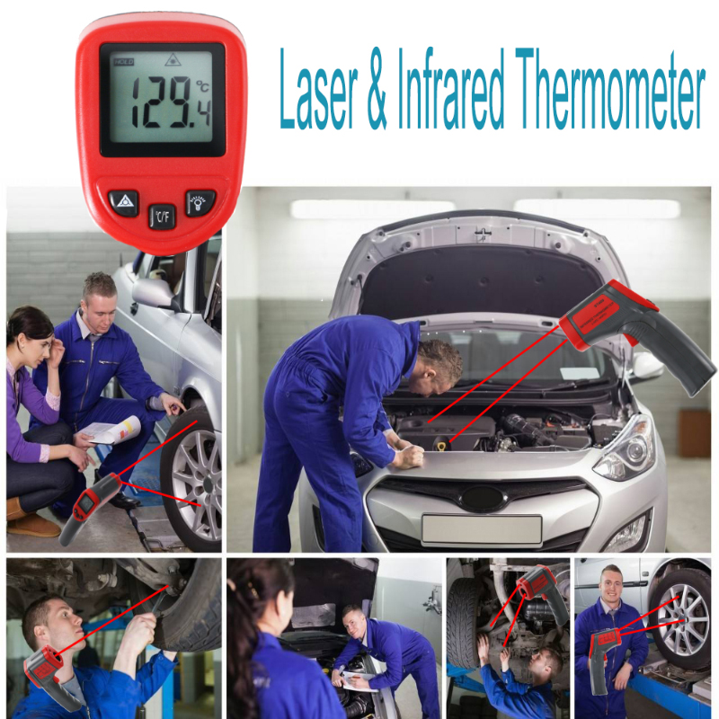 Instruments d'analyse de la température industrielle Type de pistolet thermomètre