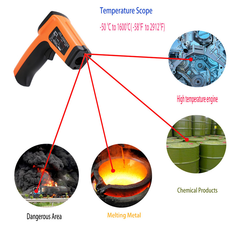 Garantie de qualité Thermomètre pour la température multifonctionnelle plus durable de -50 à 1600 degrés Celsius
