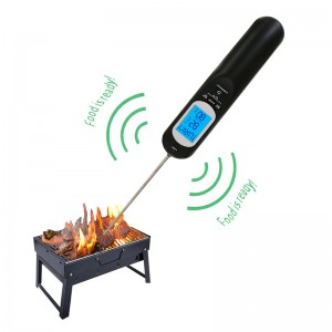 Thermomètre numérique vocal de nouvelle cuisine chinoise de cuisine de nourriture de nourriture avec la lampe de poche et l'USB